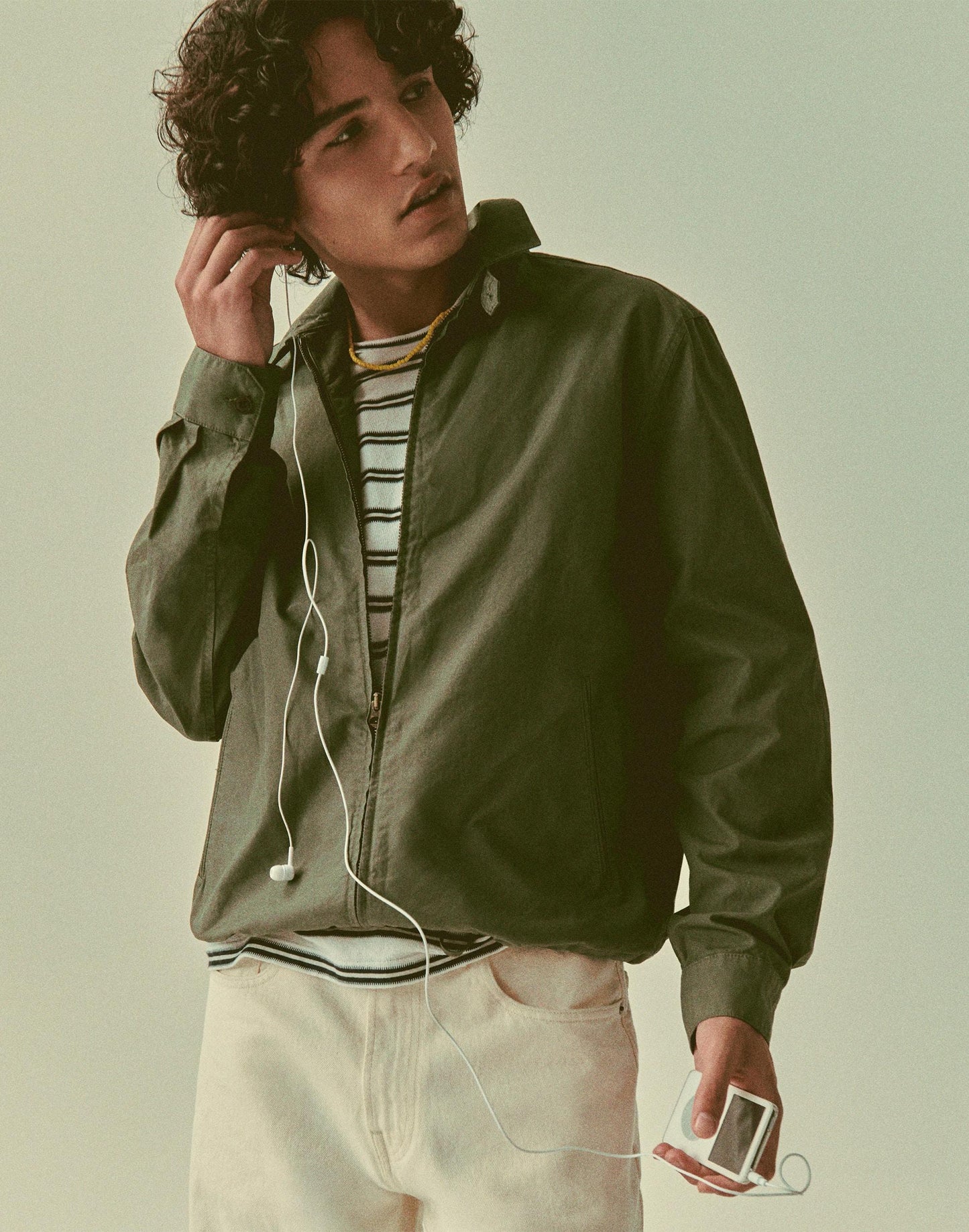 Zip Jacket in Cotton Twill Capers | Madewell