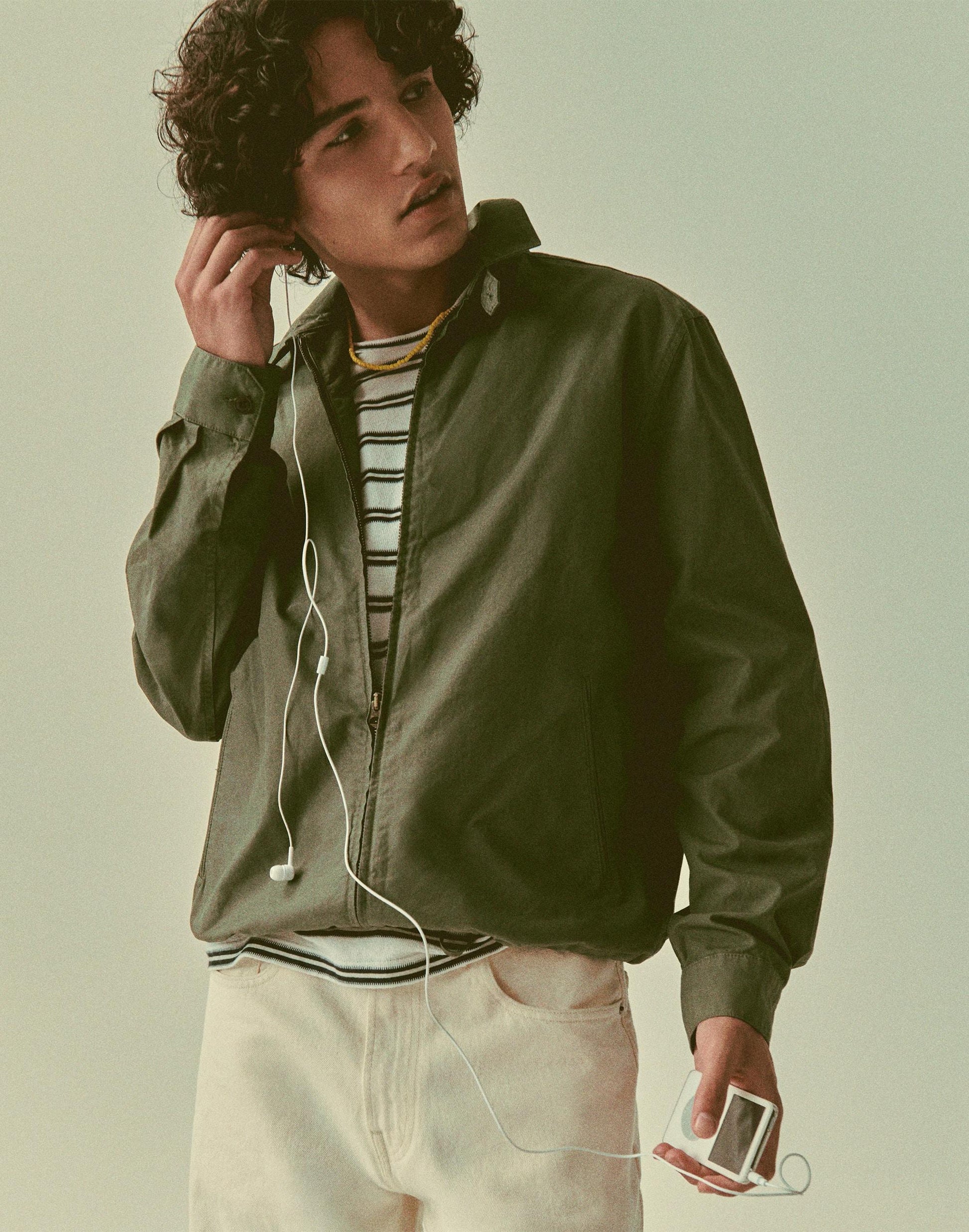Zip Jacket in Cotton Twill Capers | Madewell