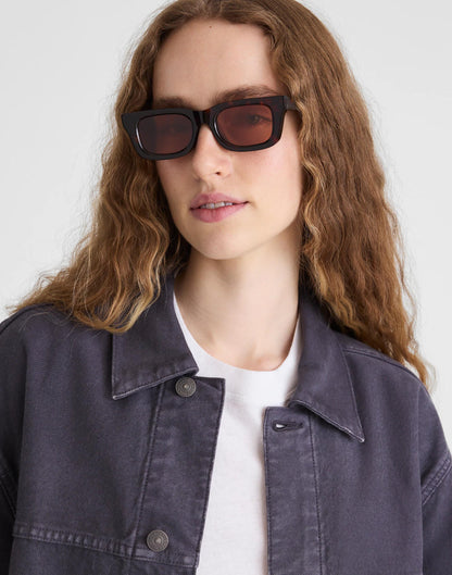 The Bowery Sunglasses Black Tort Multi | Madewell