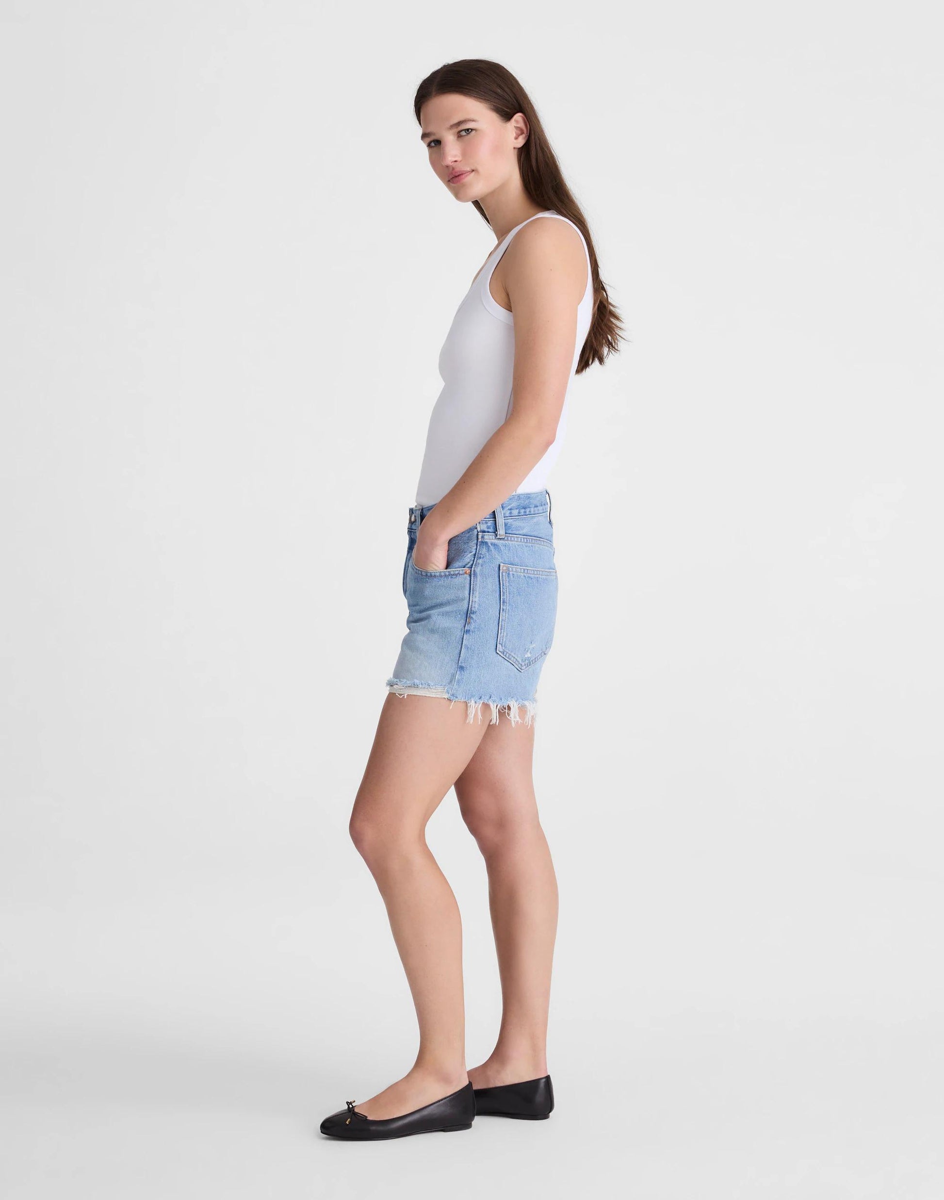 The Essex Baggy Short Faded Horizon Wash | Madewell