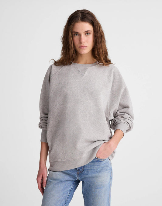 Madewell x Benjamin Talley Smith The Belleview Oversized Sweatshirt Hthr Grey | Madewell