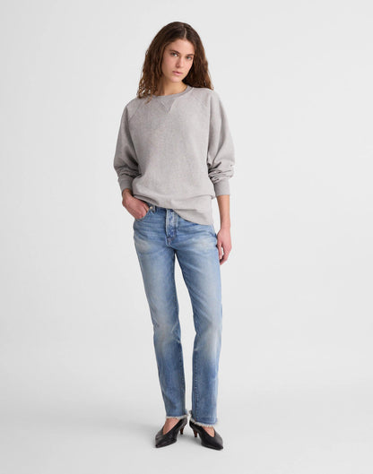 Madewell x Benjamin Talley Smith The Belleview Oversized Sweatshirt Hthr Grey | Madewell