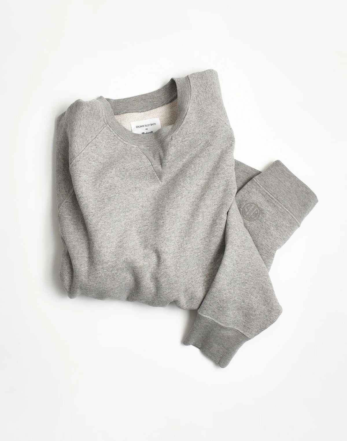 Madewell x Benjamin Talley Smith The Belleview Oversized Sweatshirt Hthr Grey | Madewell