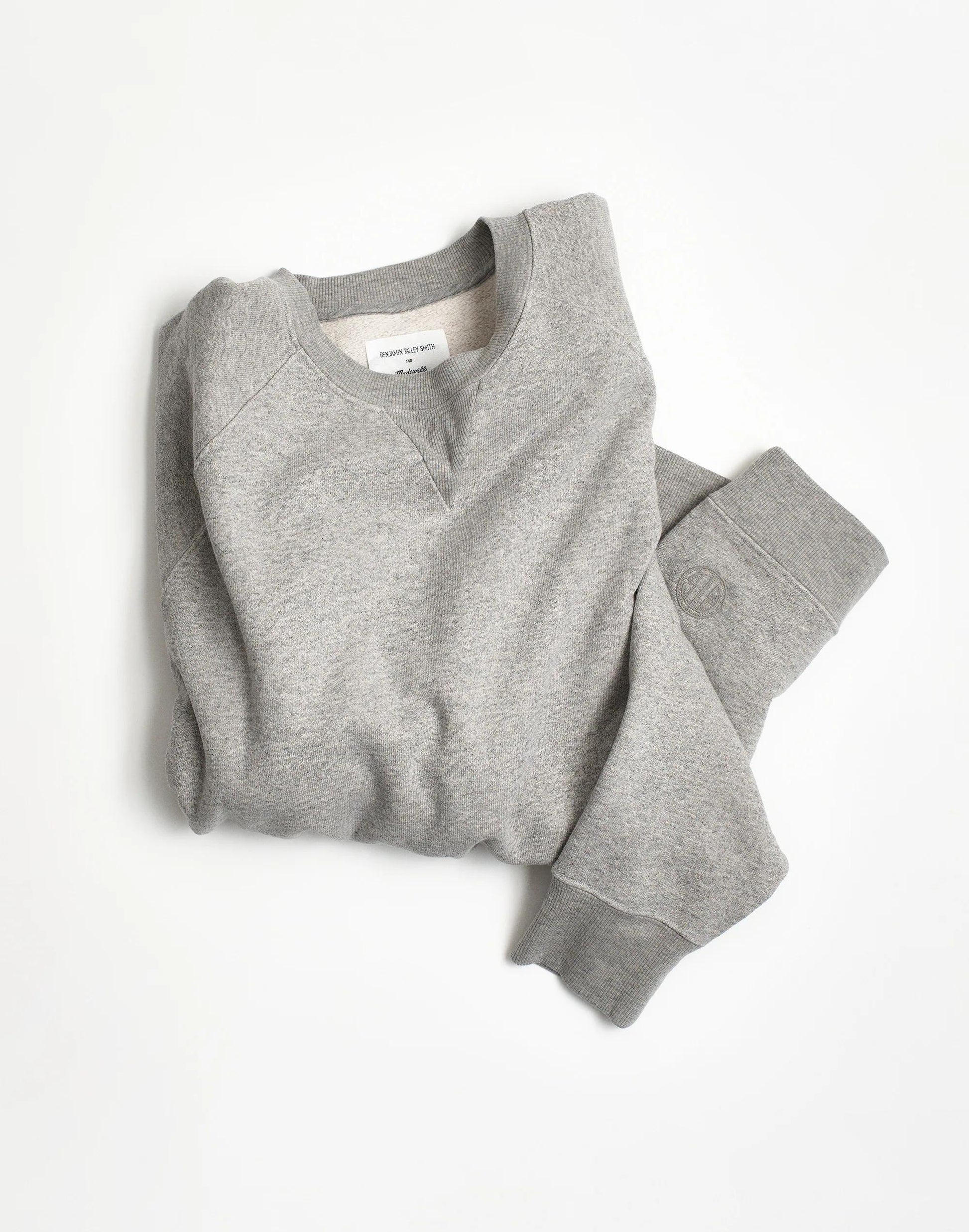 Madewell x Benjamin Talley Smith The Belleview Oversized Sweatshirt Hthr Grey | Madewell