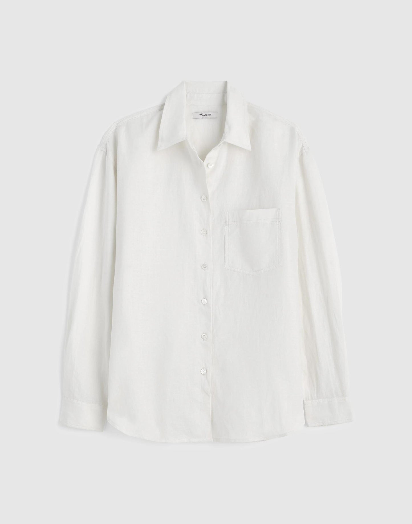 The Easy Shirt in Linen Blend Ivory Linen | Madewell