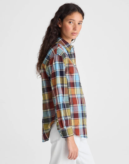 The Easy Shirt in Poplin Multi Plaid | Madewell