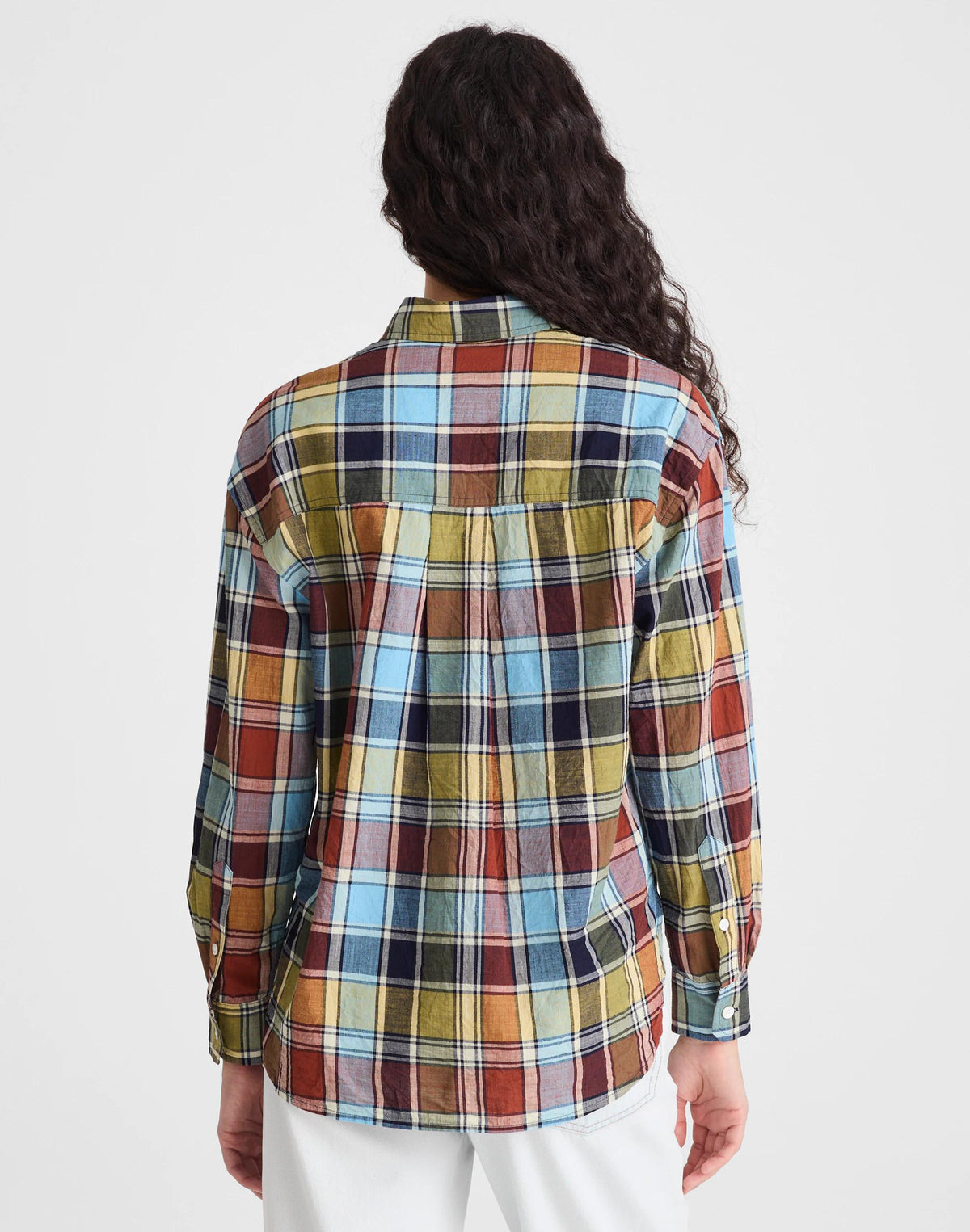 The Easy Shirt in Poplin Multi Plaid | Madewell