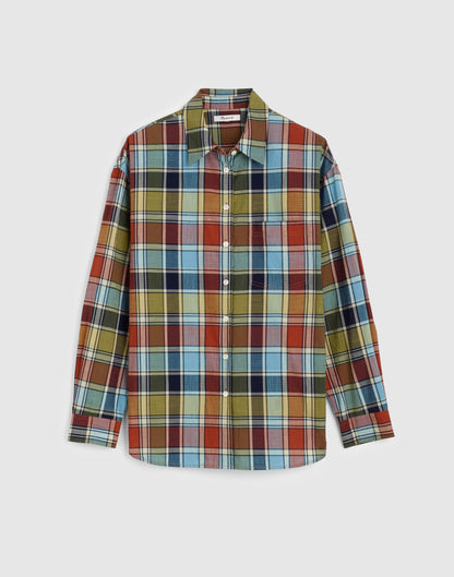The Easy Shirt in Poplin Multi Plaid | Madewell