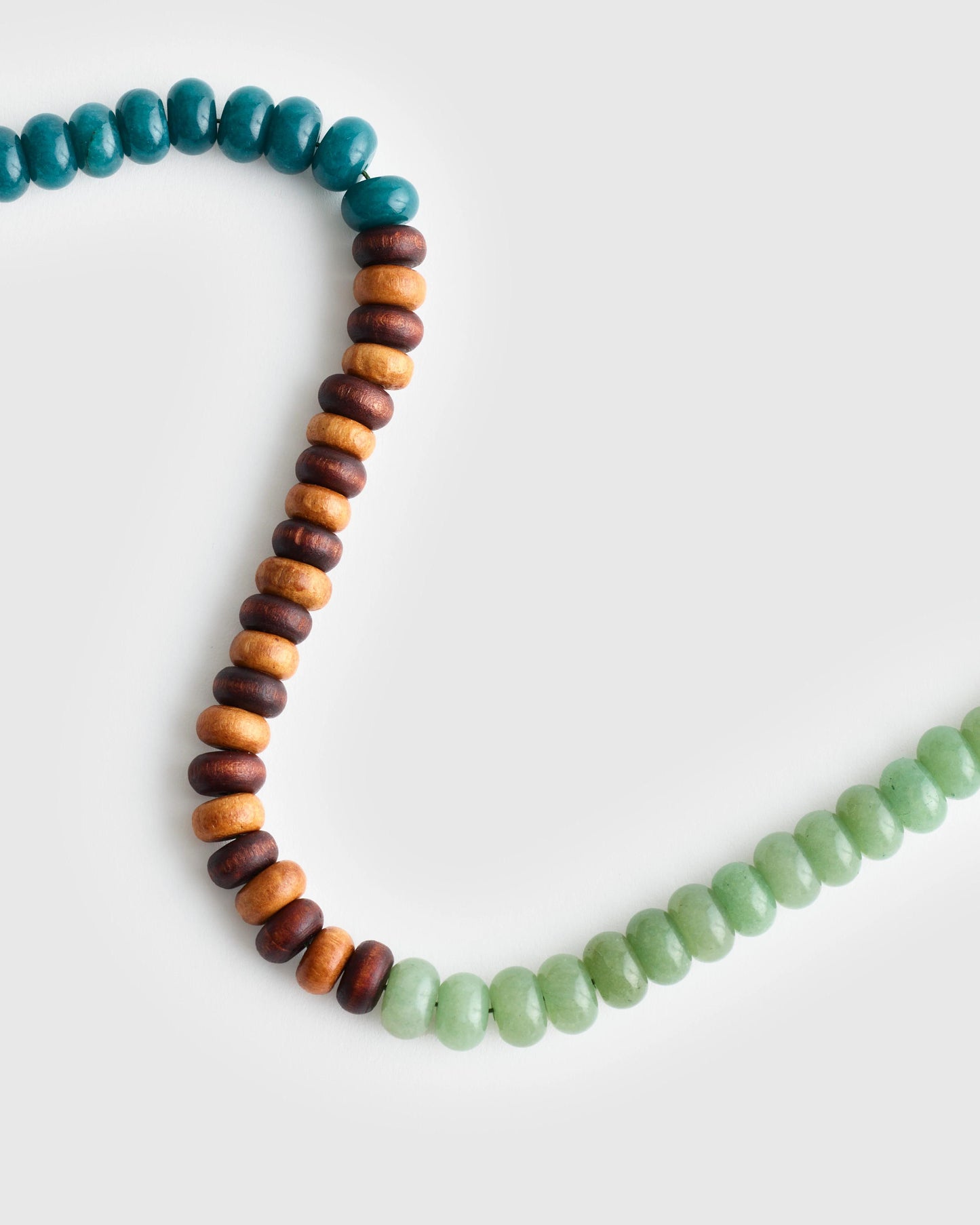 Semiprecious Wood Beaded Choker Necklace Antique Gold | Madewell
