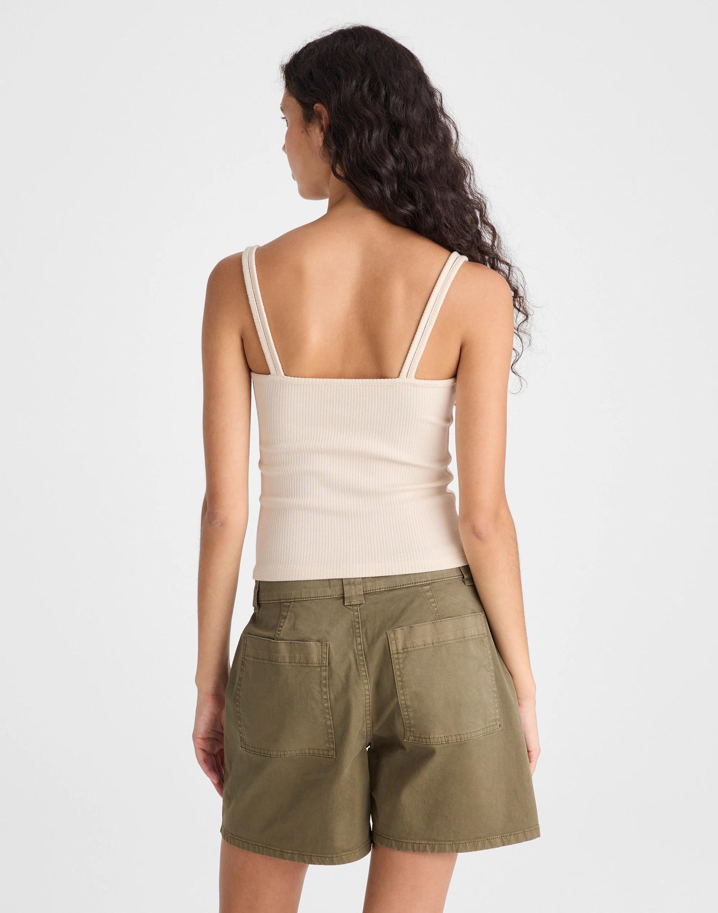 Floral-Lace V-Neck Tank Vintage Ivory | Madewell