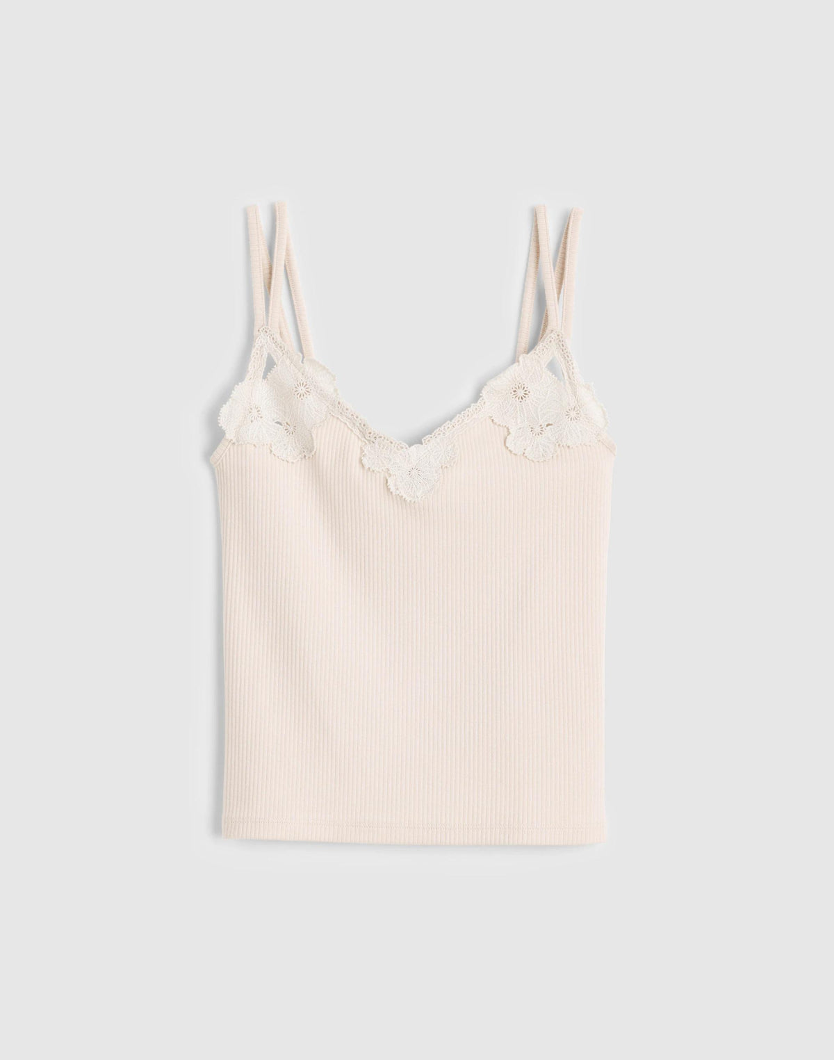 Floral-Lace V-Neck Tank Vintage Ivory | Madewell