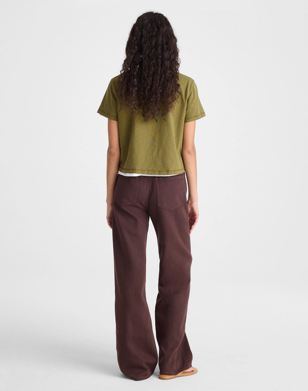 The Ultimate Wide-Leg Jean in Airy Denim Burnt Cocoa | Madewell