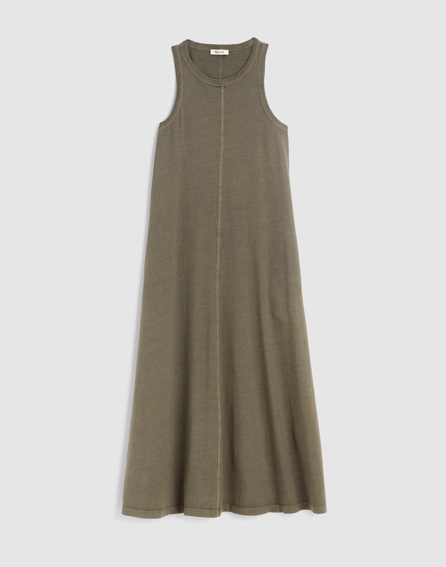 Seamed Tank Maxi Dress in Allday Jersey Faded Ivy | Madewell
