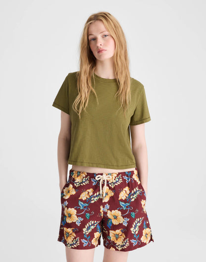 Pull-On Drawstring Boardshorts Dusty Merlot | Madewell