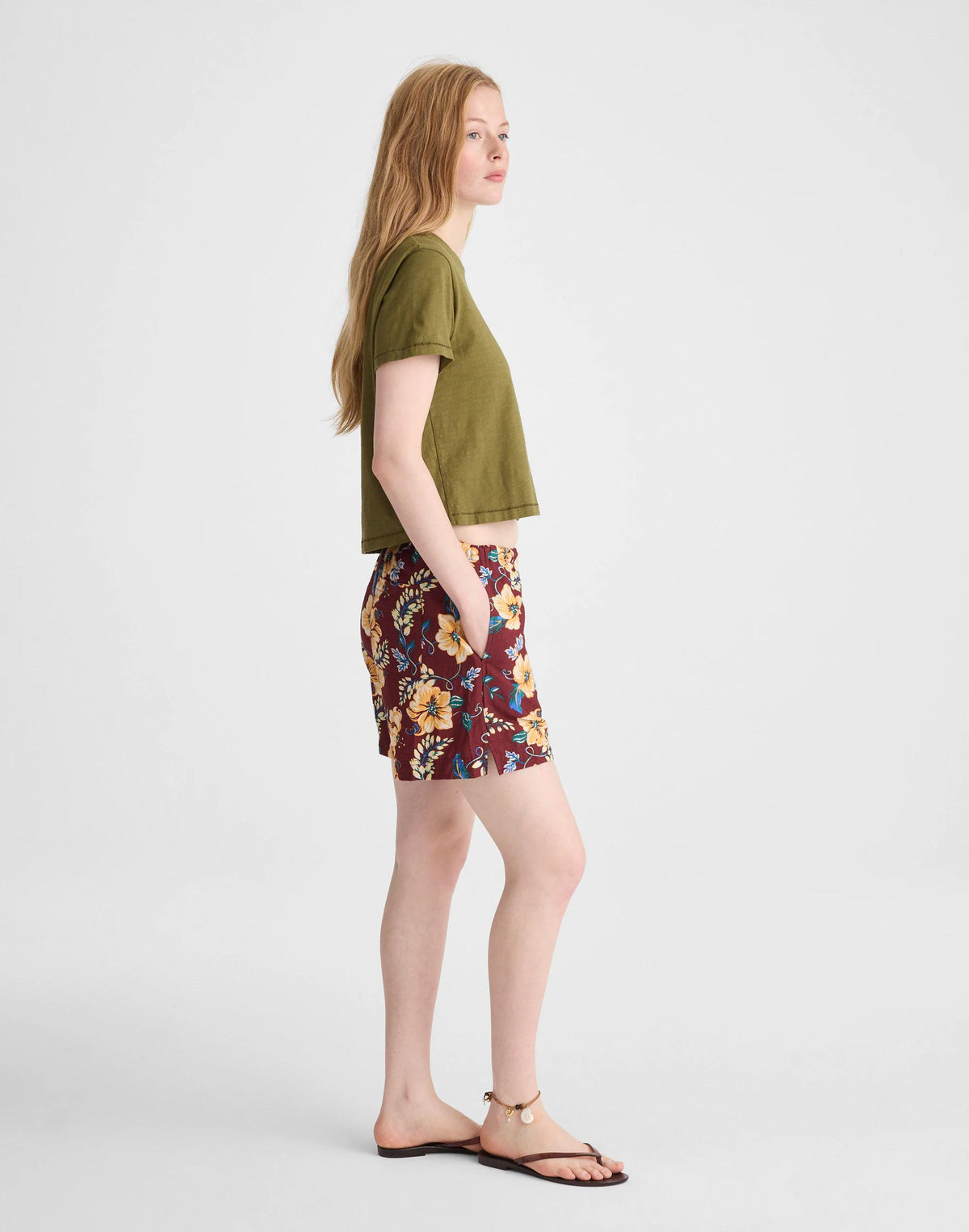 Pull-On Drawstring Boardshorts Dusty Merlot | Madewell