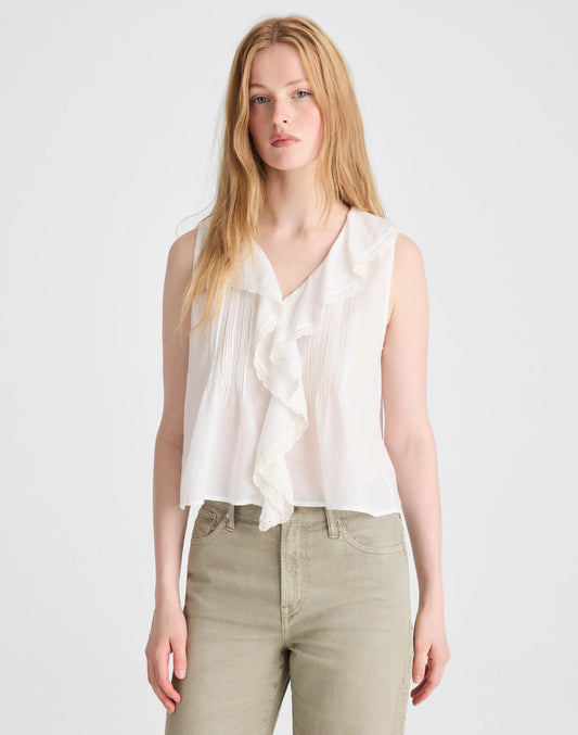 The Blaire Sleeveless Top White | Madewell