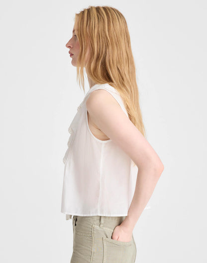 The Blaire Sleeveless Top White | Madewell