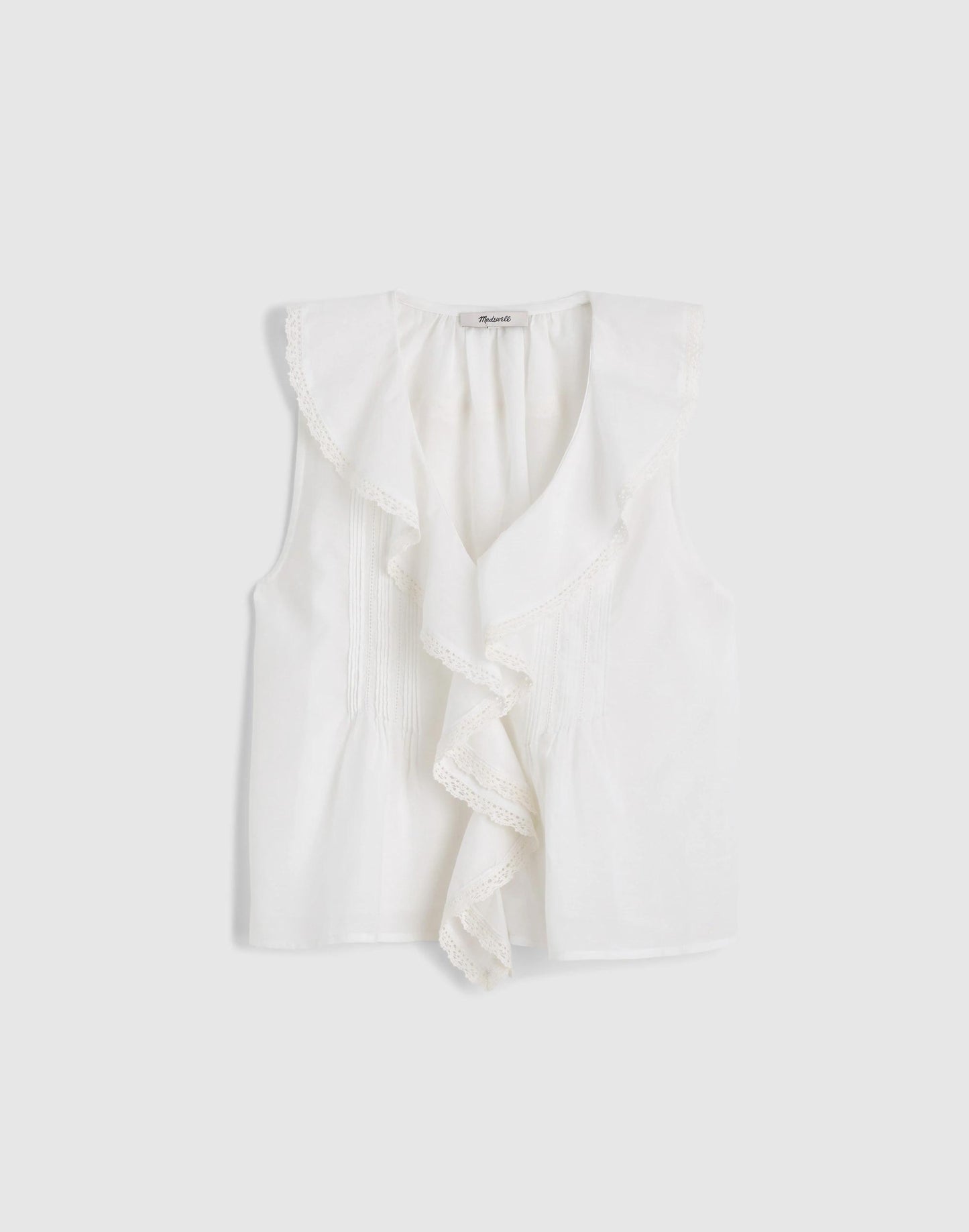 The Blaire Sleeveless Top White | Madewell