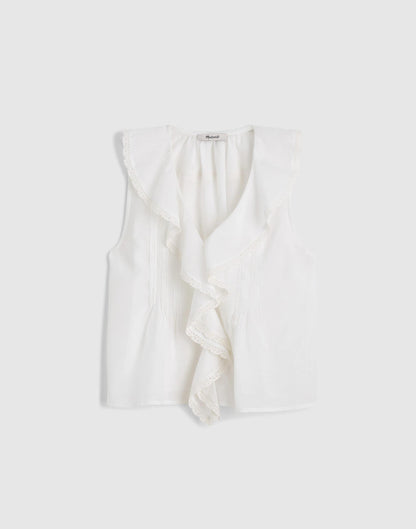 The Blaire Sleeveless Top White | Madewell