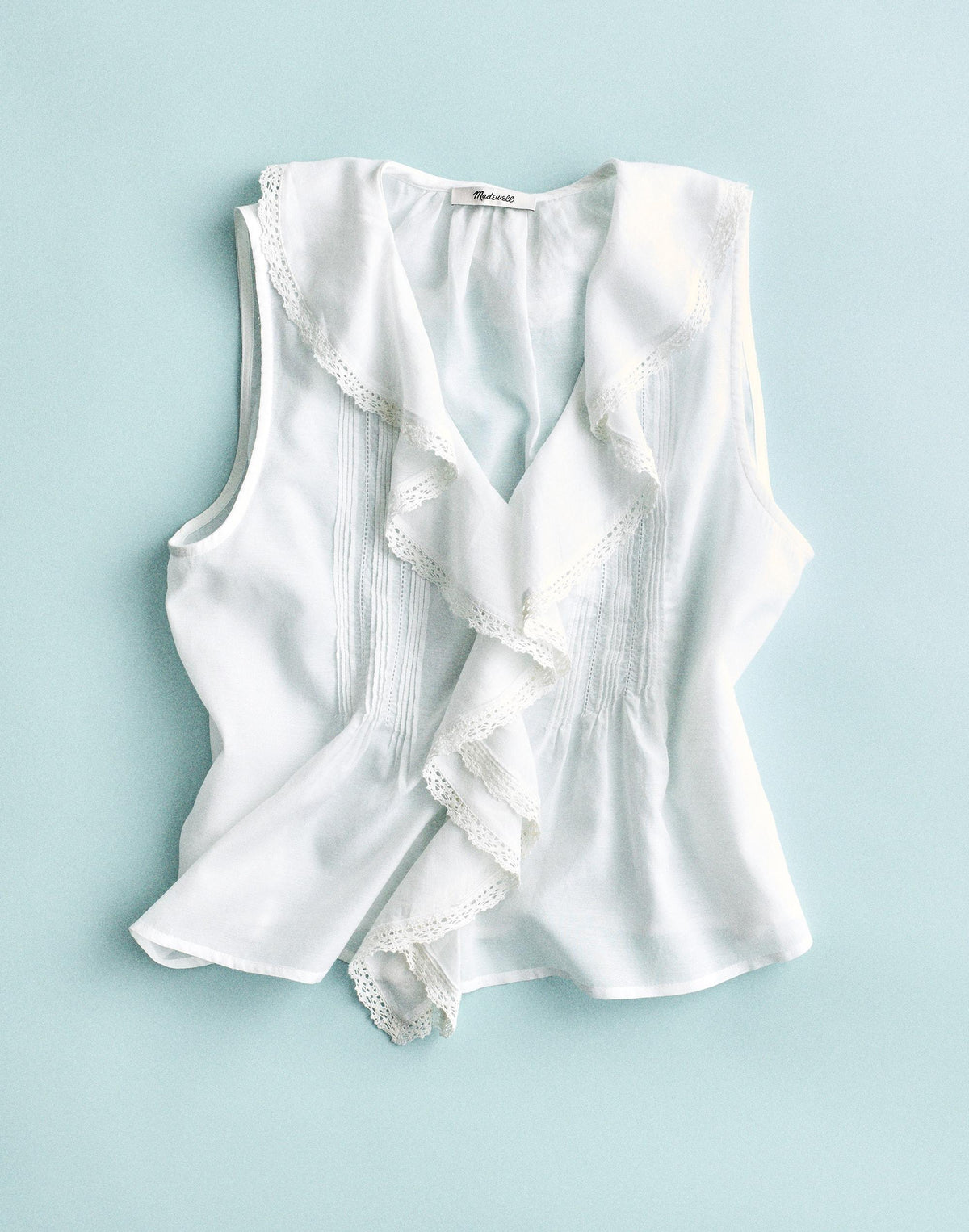 The Blaire Sleeveless Top White | Madewell