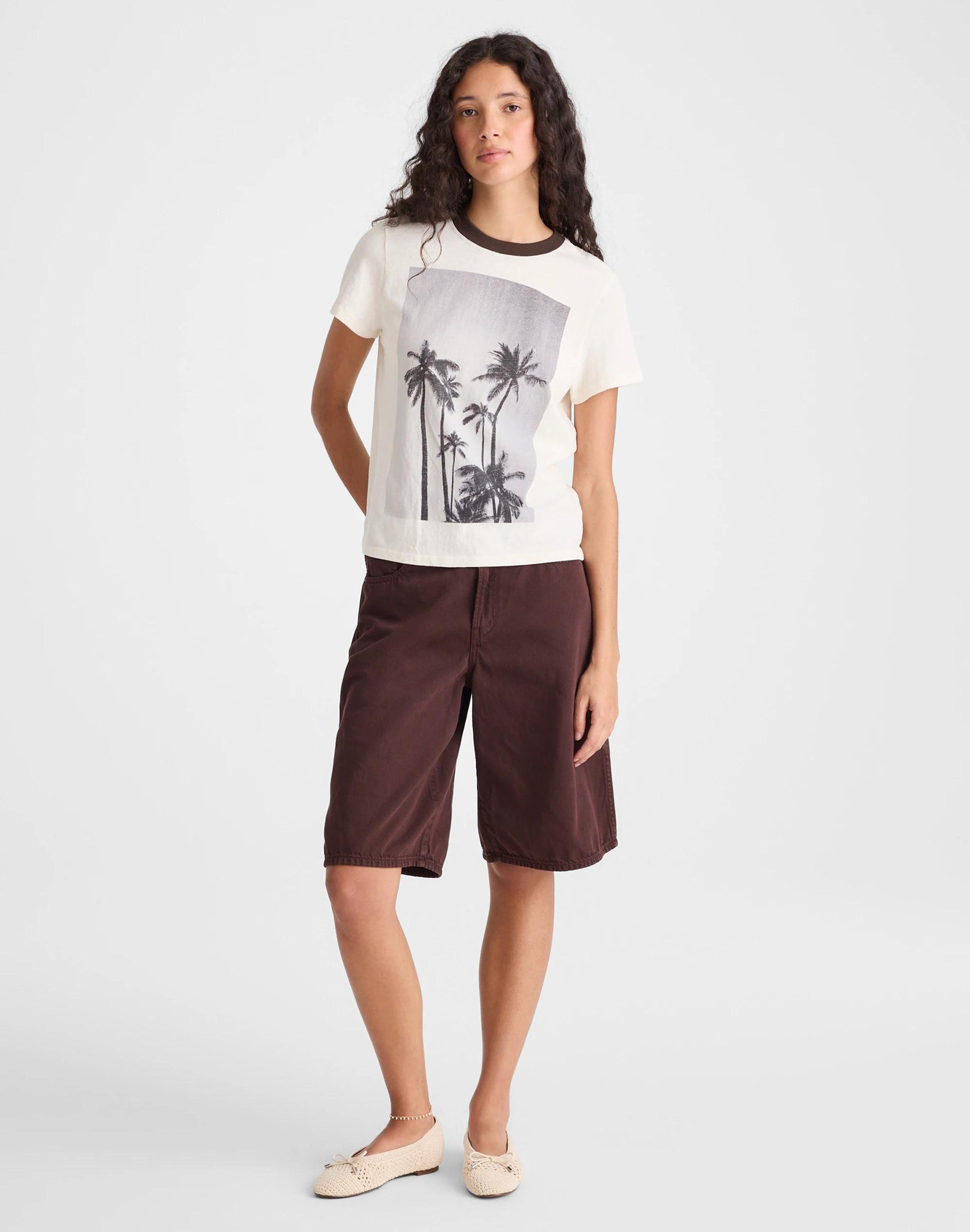 The Relaxed Tee in Vintage Jersey Palm Tree | Madewell