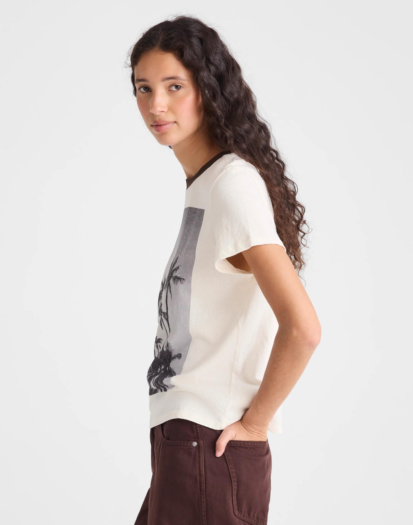 The Relaxed Tee in Vintage Jersey Palm Tree | Madewell