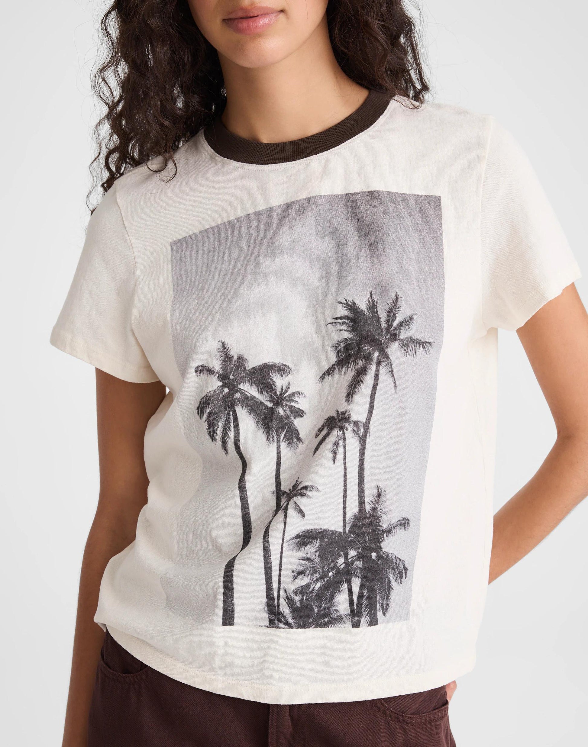 The Relaxed Tee in Vintage Jersey Palm Tree | Madewell