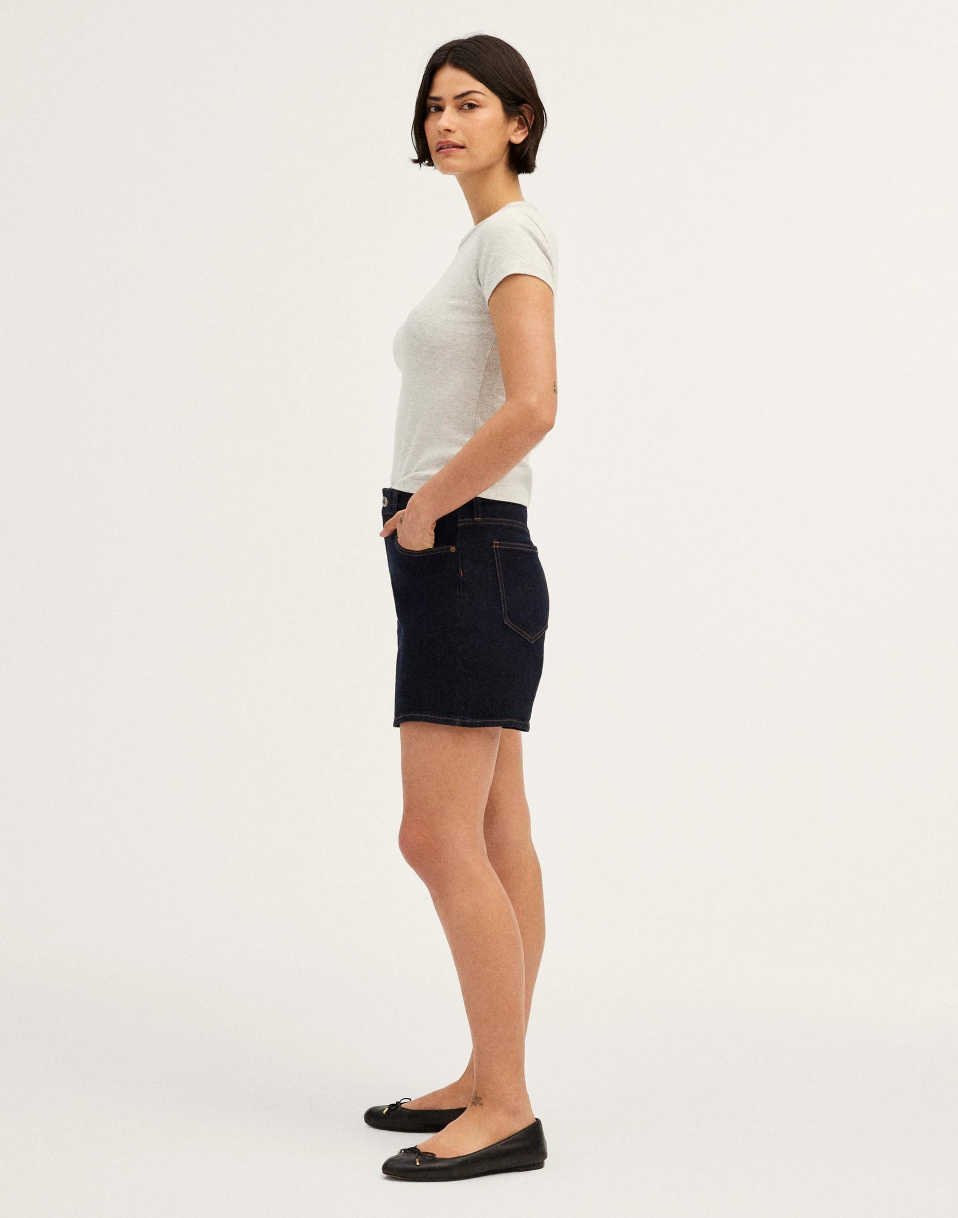 The Curvy Perfect Vintage Mid-Length Short Rinse Wash | Madewell