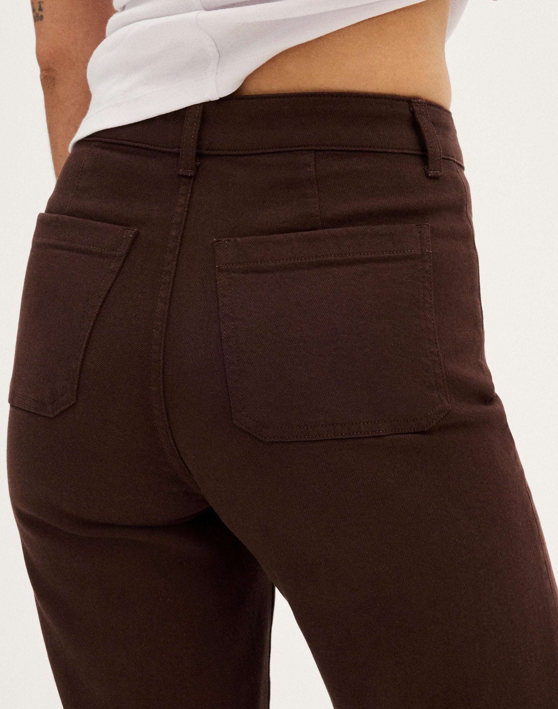 The Curvy Emmy Wide-Leg Pant Dark Carob | Madewell