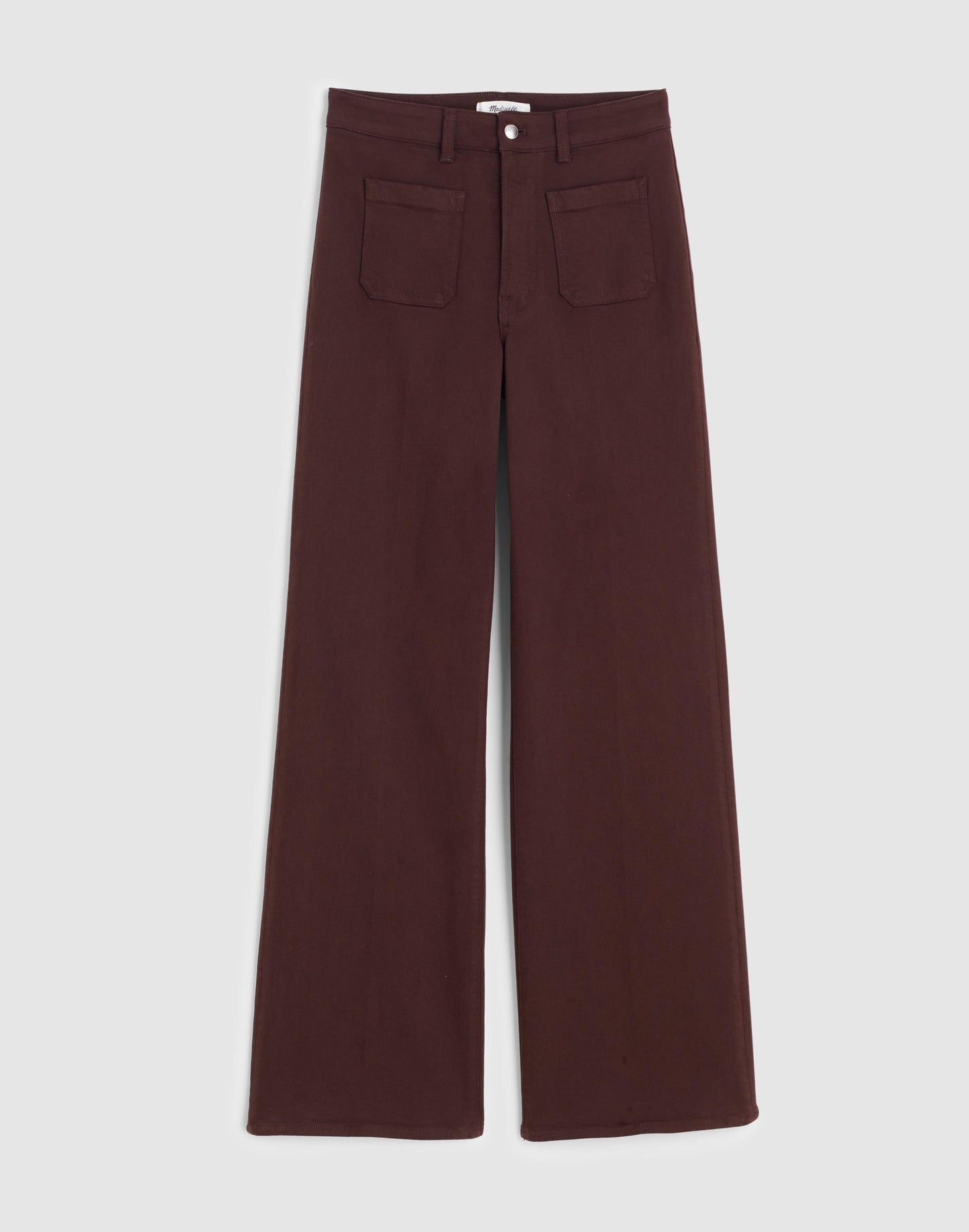 The Curvy Emmy Wide-Leg Pant Dark Carob | Madewell