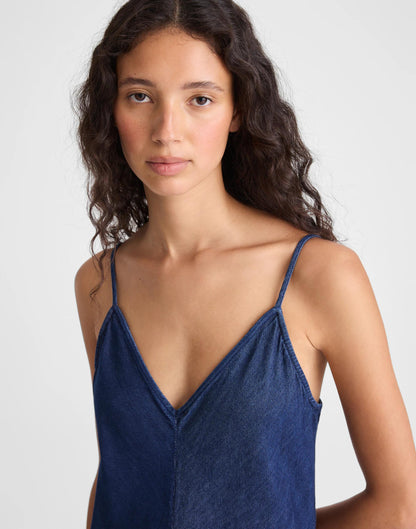 Airy Denim Maxi Slip Dress Nostalgic Blue | Madewell
