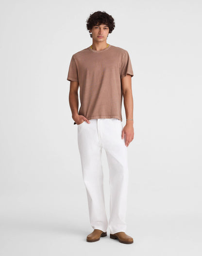 Garment-Dyed Allday Crewneck Tee Iced Mocha | Madewell