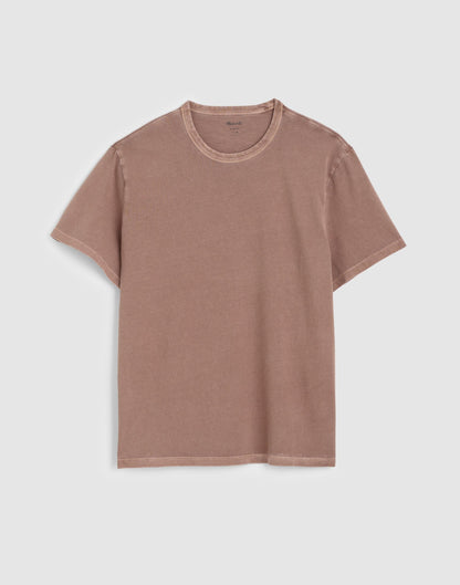 Garment-Dyed Allday Crewneck Tee Iced Mocha | Madewell