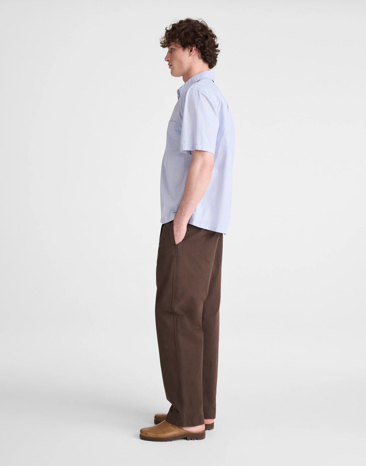 Pleated Chino Pants in Uniform Twill Chocolate | Madewell
