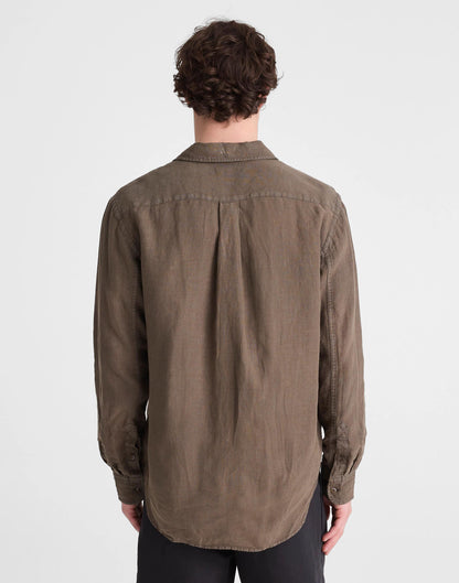 Button-Up Shirt in Linen Capers | Madewell