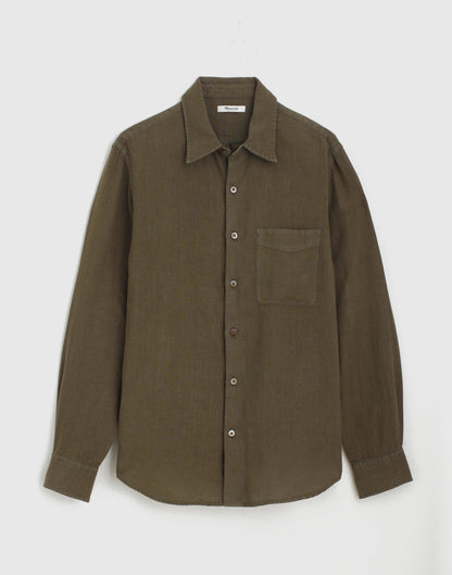 Button-Up Shirt in Linen Capers | Madewell