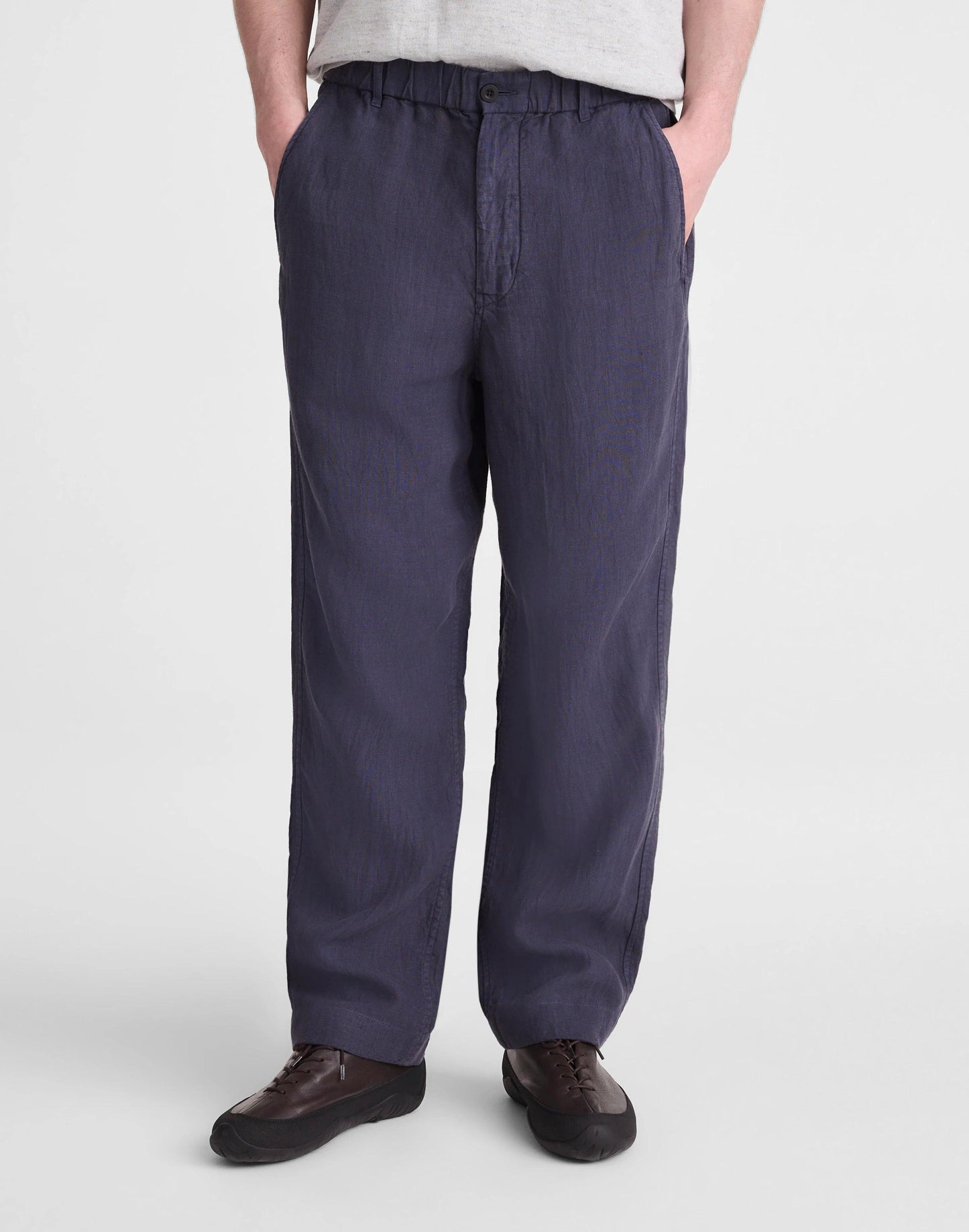 Pull-On Pant in Linen Ink | Madewell