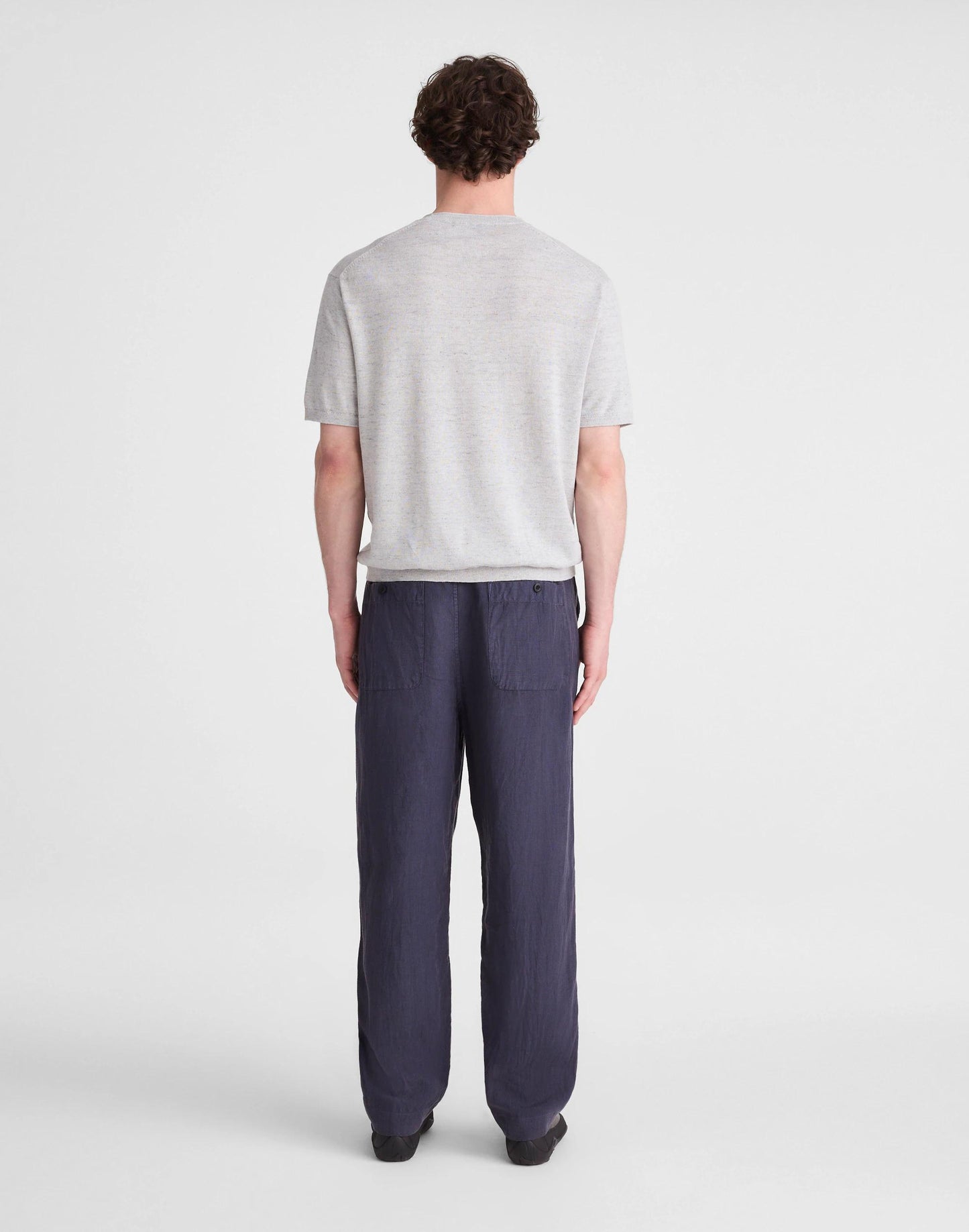 Pull-On Pant in Linen Ink | Madewell