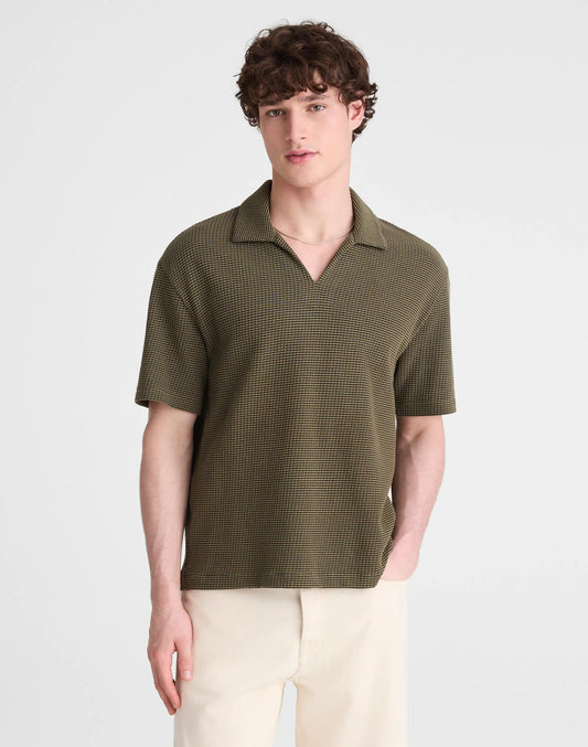 Skipper Polo in Jacquard Capers Overdye Stripe | Madewell