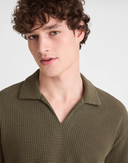 Skipper Polo in Jacquard Capers Overdye Stripe | Madewell