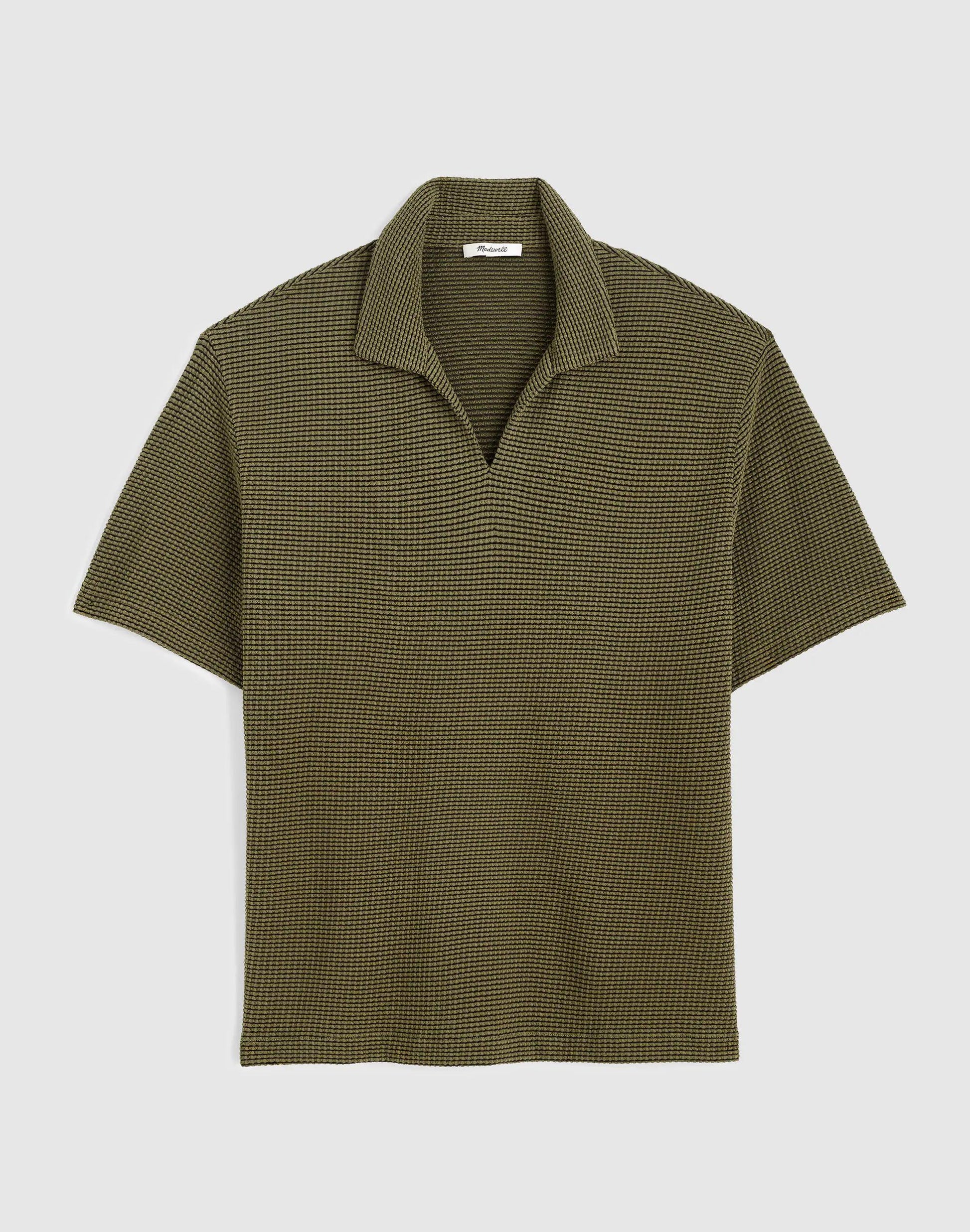 Skipper Polo in Jacquard Capers Overdye Stripe | Madewell