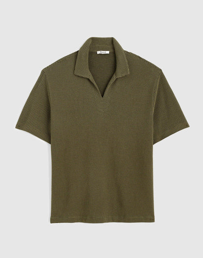 Skipper Polo in Jacquard Capers Overdye Stripe | Madewell