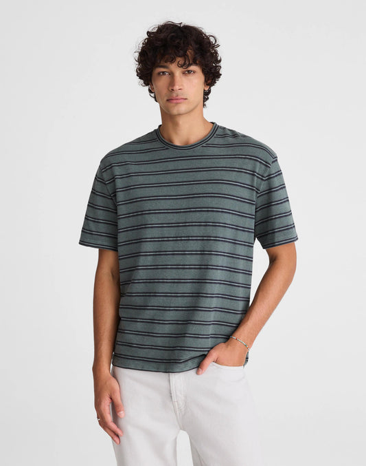 The Vintage Tee in Jacquard Overdye Shaded Forest | Madewell