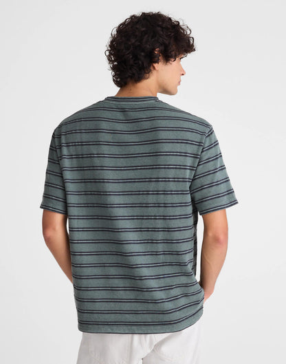 The Vintage Tee in Jacquard Overdye Shaded Forest | Madewell