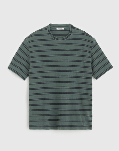 The Vintage Tee in Jacquard Overdye Shaded Forest | Madewell