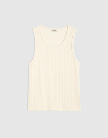 Textured Tank Bright Ivory | Madewell