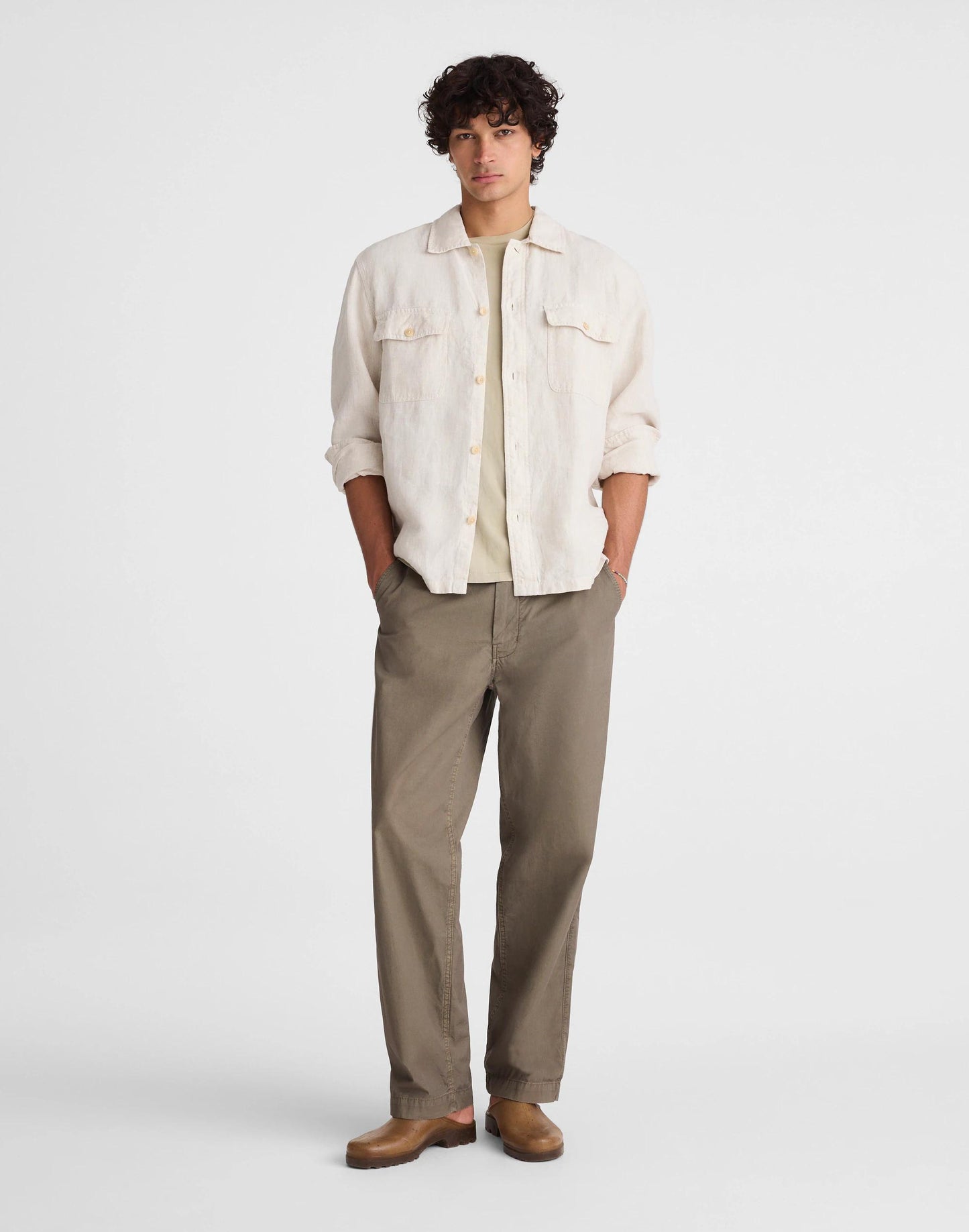 The Station Shirt in Linen Bleached | Madewell