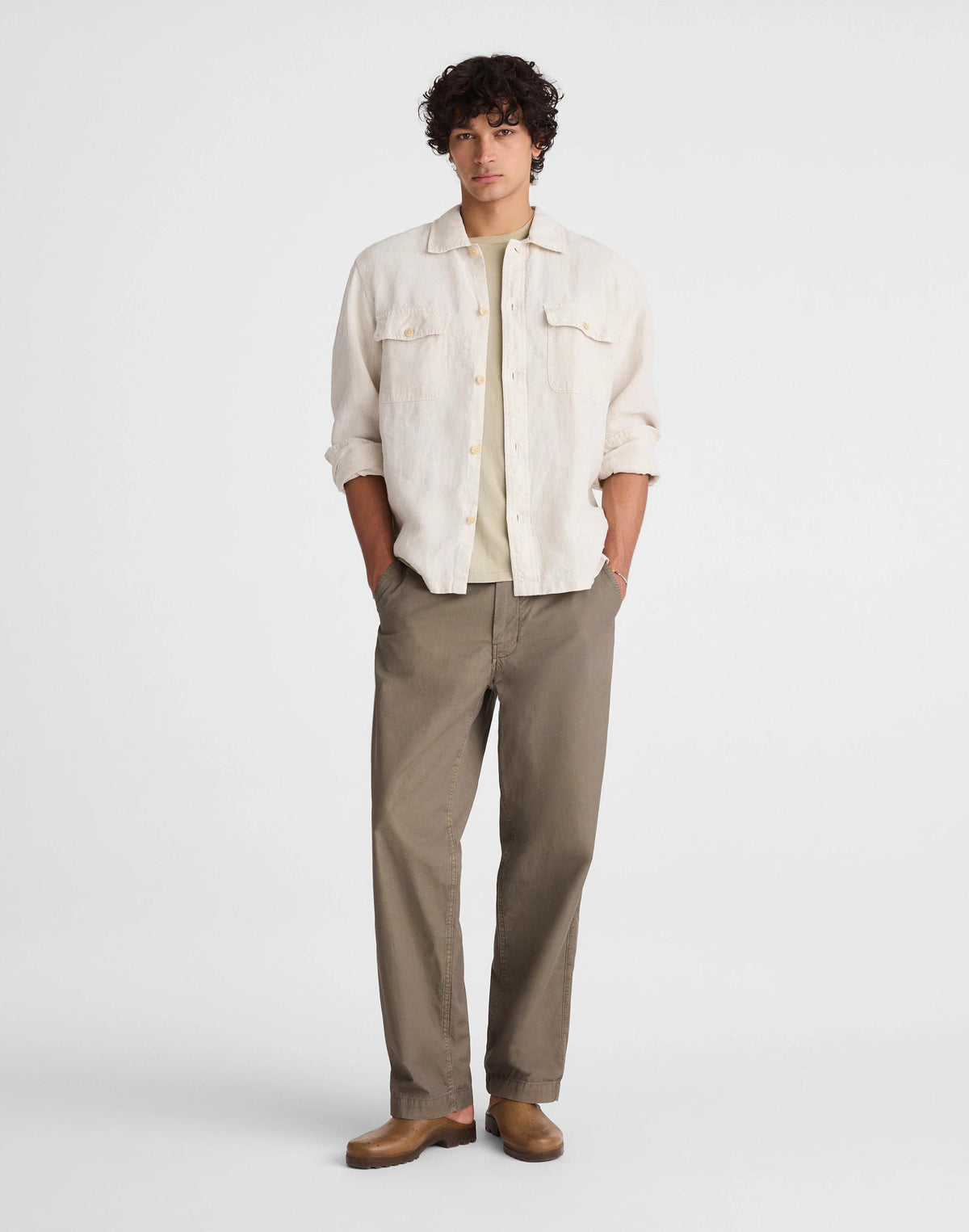 The Station Shirt in Linen Bleached | Madewell