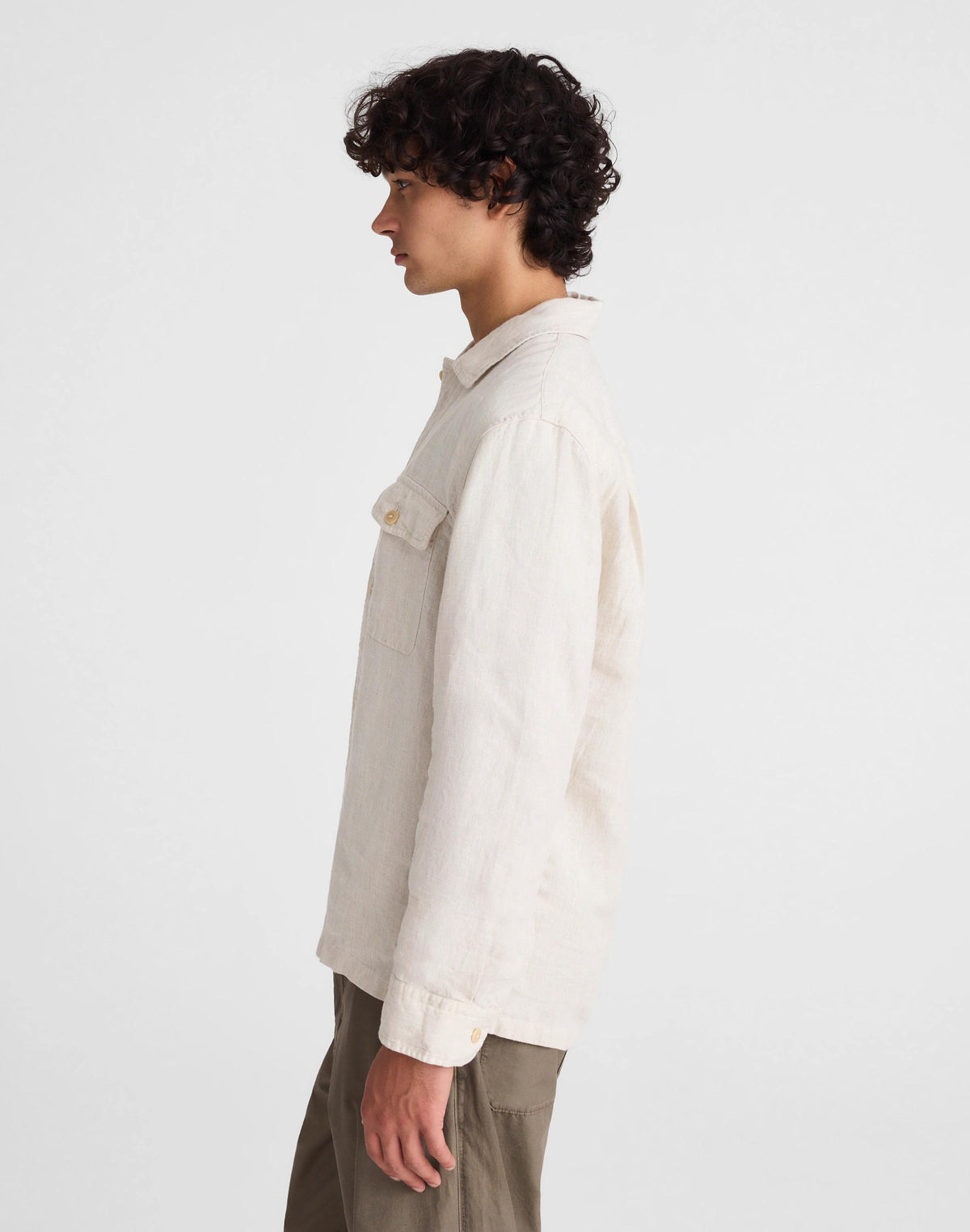 The Station Shirt in Linen Bleached | Madewell