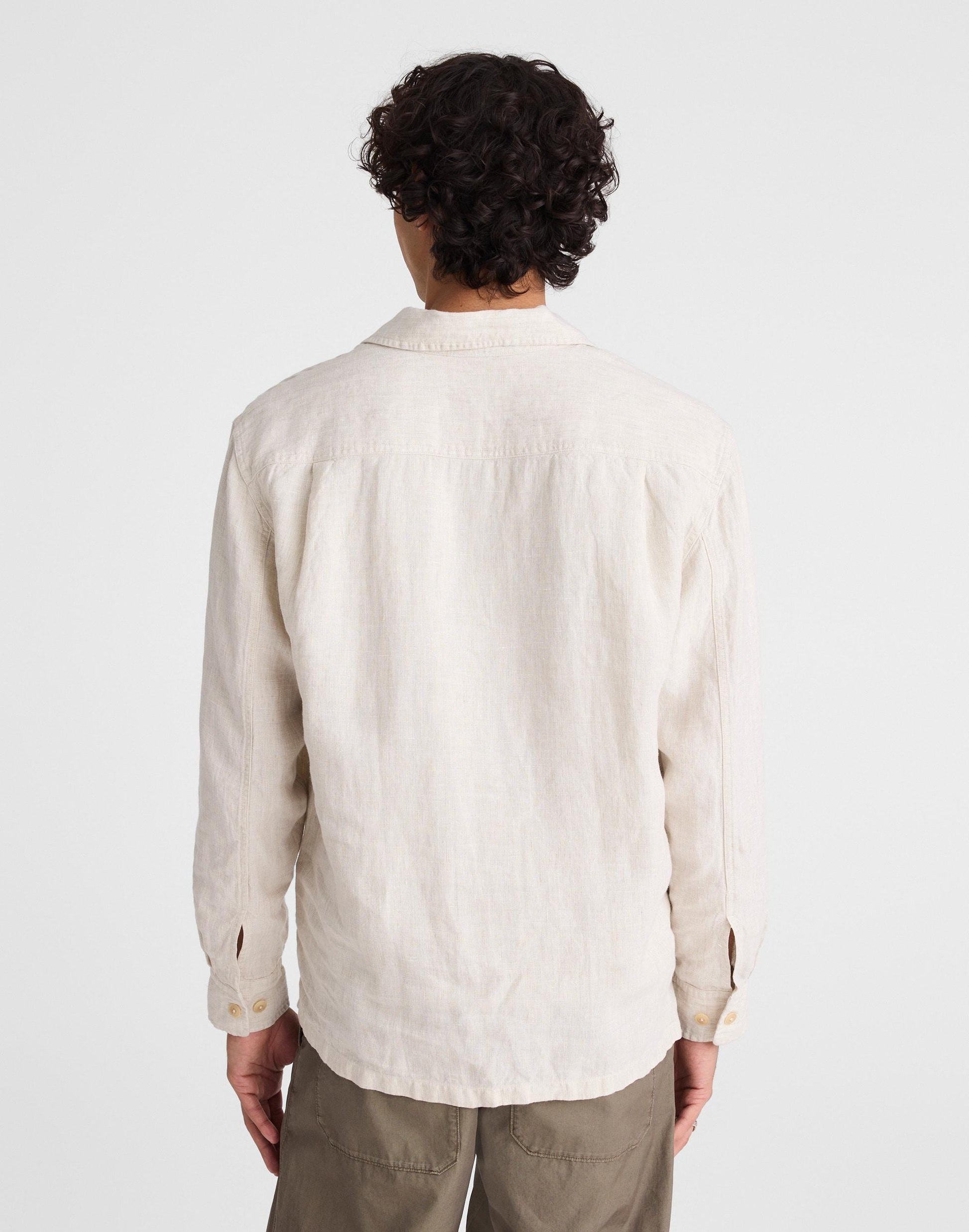 The Station Shirt in Linen Bleached | Madewell